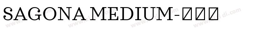 SAGONA MEDIUM字体转换